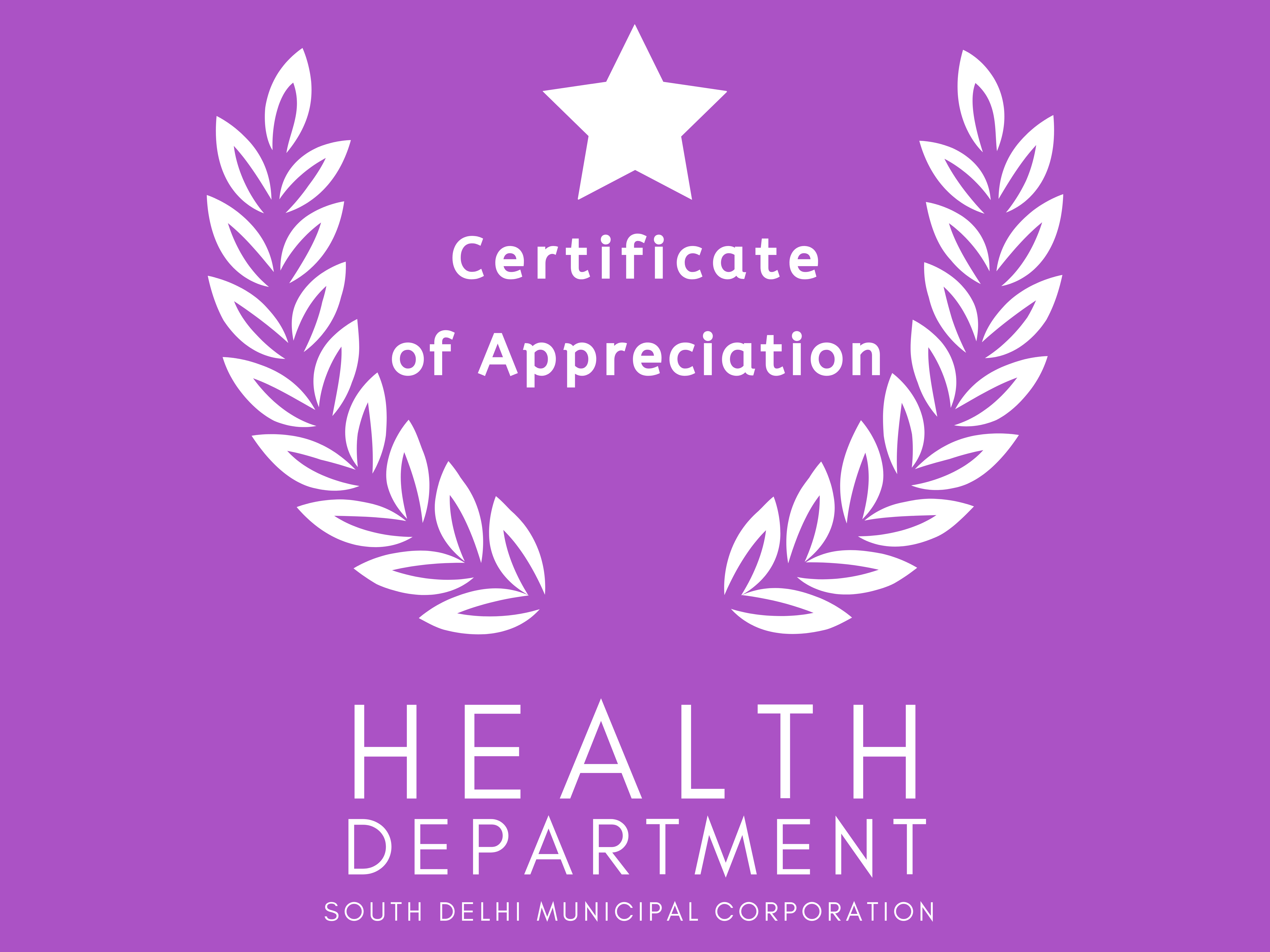 Certificate of Appreciation